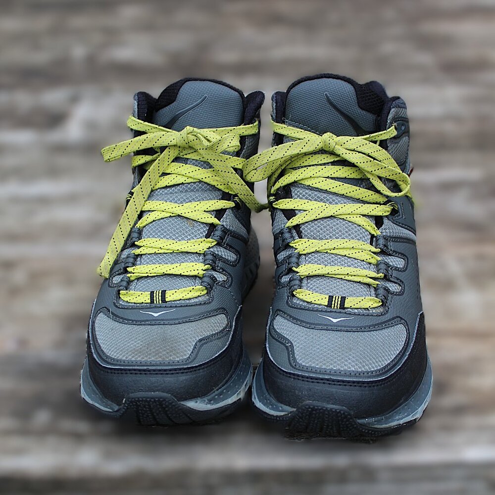 Hoka Tor Tech Mid WP Boots Waterproof Hiking Trail Gray Men Size 10.5